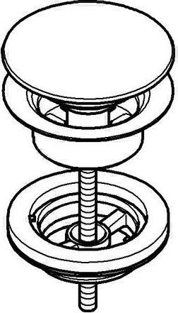 Produktbild Grohe Ablaufgarnitur m Klickverschluss hard graph