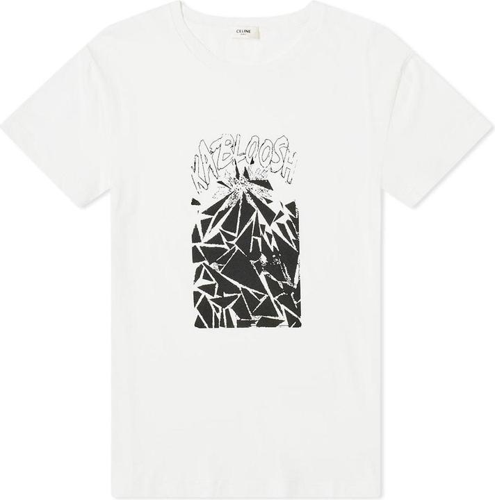 Actual product image Celine Printed Cotton T-Shirt (S)