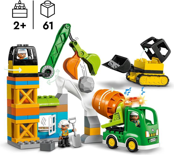 Produktbild LEGO Baustelle mit Baufahrzeugen (10990)
