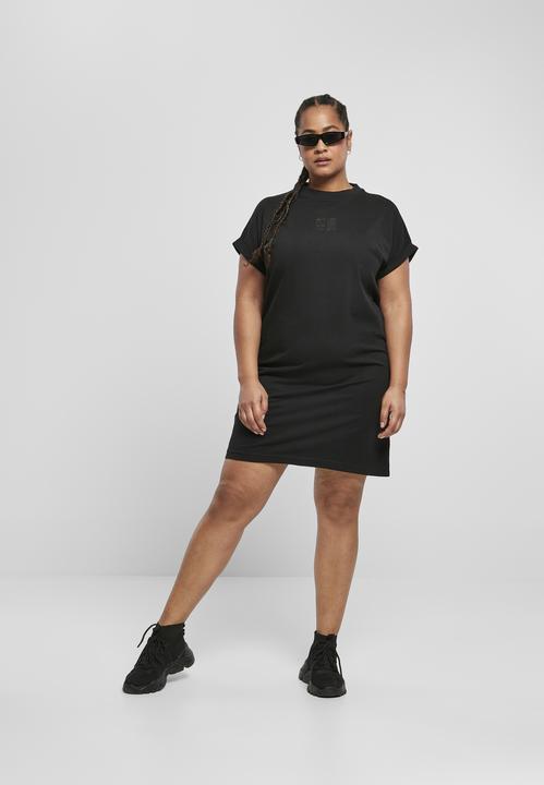 Actual product image Urban Classics Ladies Cut On Sleeve Printed Tee Dress (XS)