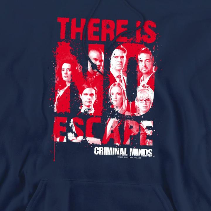 Immagine prodotto Criminal Minds No Escape Felpa con Cappuccio Uomo (XXL)