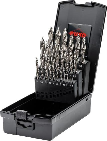 Productafbeelding Ruko 25-delige boorset HSS-G Ultimatecut Flowstep (1 mm, 1,5 mm, 2 mm, 2,5 mm, 3 mm, 3,5 mm, 4 mm, 4,5 mm, 5 mm, 5,5 mm, 6 mm, 6,5 mm, 7 mm, 7,5 mm, 8 mm, 8,5 mm, 9 mm, 9,5 mm, 10 mm, 10,5 mm, 11 mm, 11,5 mm, 12 mm, 12,5 mm, 13 mm)