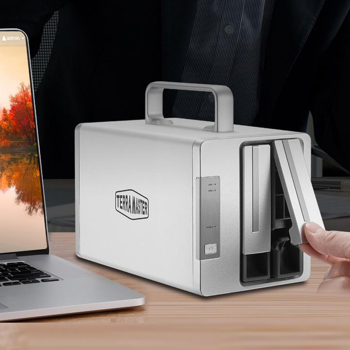 Produktbild Terramaster DAS LAUFWERK 2BAY TD2-Thunderbolt 3 RAID 0/1/JBOD/single (2.5", 3.5")