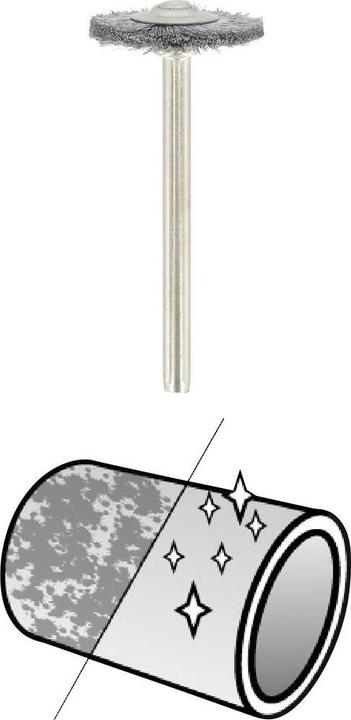 Actual product image Dremel Steel wire brush Ø 19.0 mm (2 pieces)