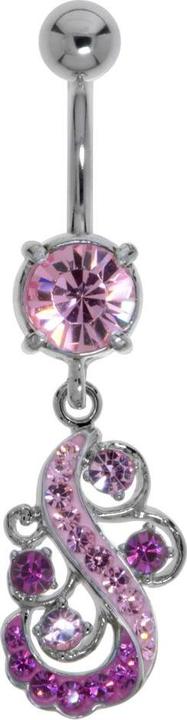 Produktbild Bijouteria Bauchpiercing (Zirkonia, Chirurgenstahl 316L, Kristall, Messing rhodiniert)