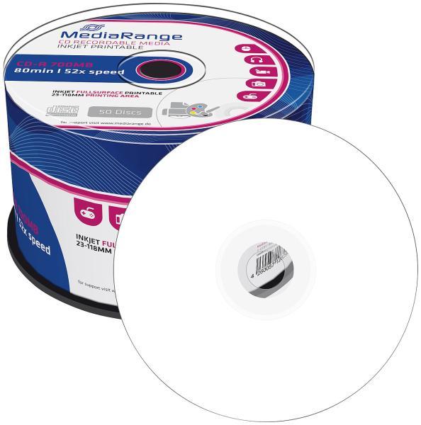 Produktbild MediaRange CD-R - printable, 100er-Spindel (100 x)