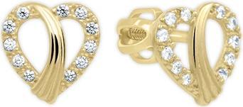 Produktbild Brilio Delicate heart earrings in yellow gold 239 001 01201