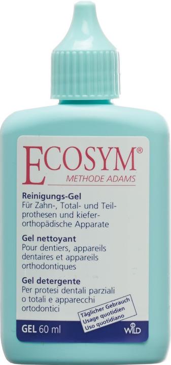 Ecosym Reinigungsgel für 3. Zähne Total und Teilprothesen (60 ml, Mundspülung)
