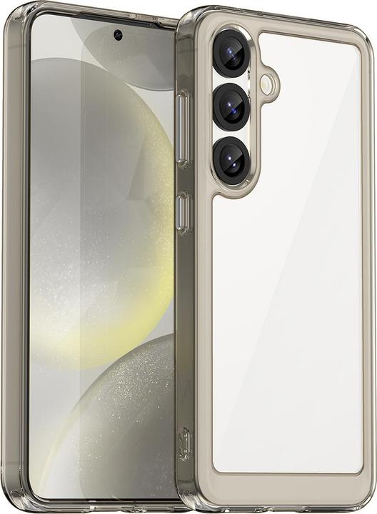 Actual product image Hurtel Outer Space Case for Samsung Galaxy S25 Edge Flexible Frame Cover - Translucent, Black (Samsung Galaxy S25 Edge)