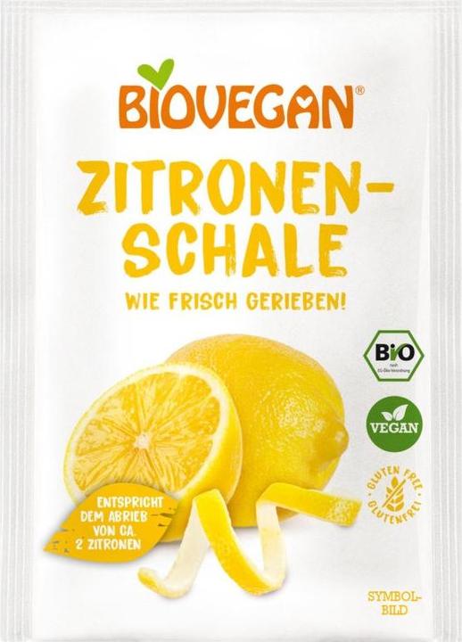 Image du produit Biovegan Zeste de citron râpé bio (9 g)