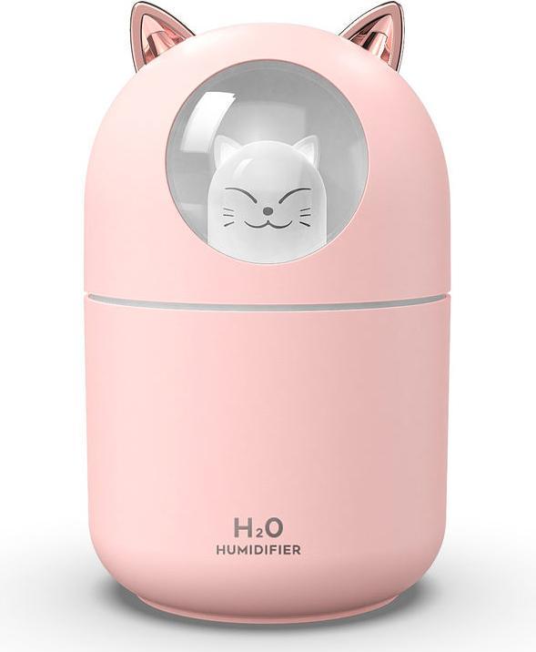 Produktbild VR Shinecon Nachtlicht Luftbefeuchter, Modell H2O Katze Rosa