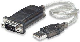 Actual product image Manhattan USB A — RS-232 (0.45 m, VGA)