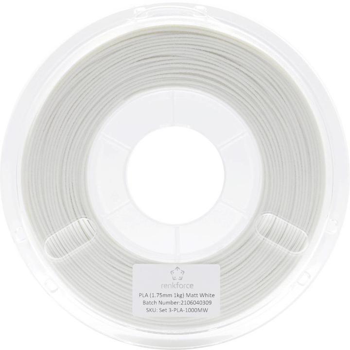 Produktbild Renkforce Filament Test-Sets PLA (PLA, 1.75 mm, 1000 g, Weiss)