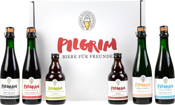 Actual product image Pilgrim Monastery beer gift set 4 x 0.375 l & 2 x 0.33 l (4 x 33 cl)