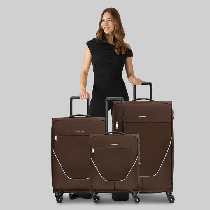 Produktbild Stratic taska 4-Rollen Kofferset 3tlg. mit Dehnfalte (233 l, XL (ab 115l))