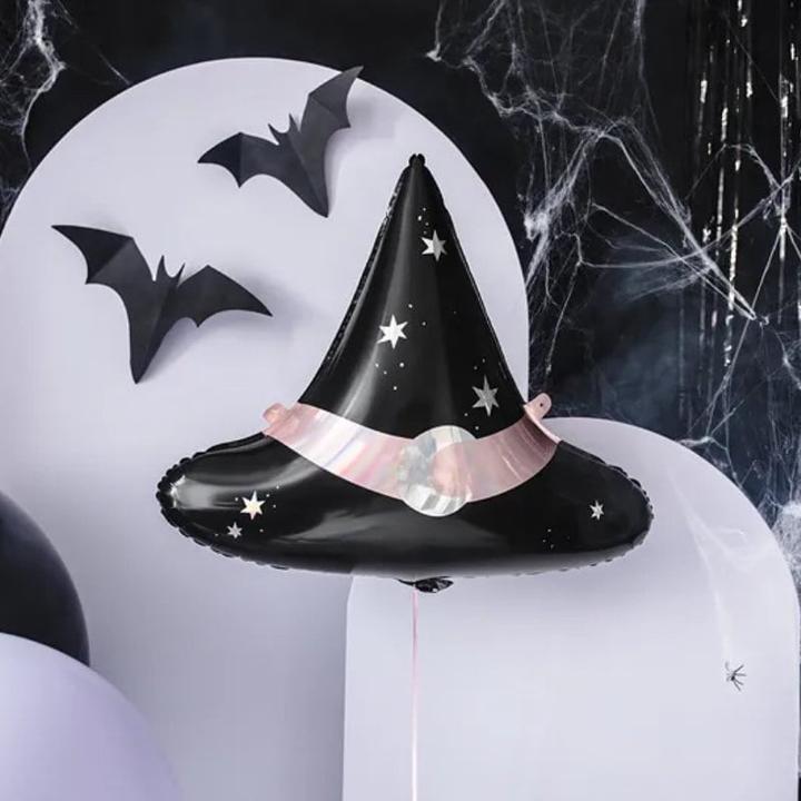 Actual product image Partydeco Witch Hat Foil Balloon Witches and Halloween Party (1 x)