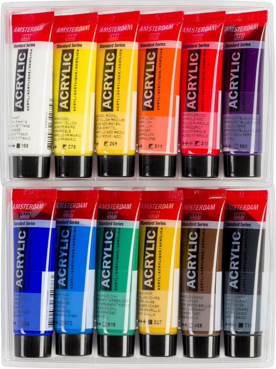 Actual product image Amsterdam Acrylic paint starter set (Multicoloured, 20 ml)