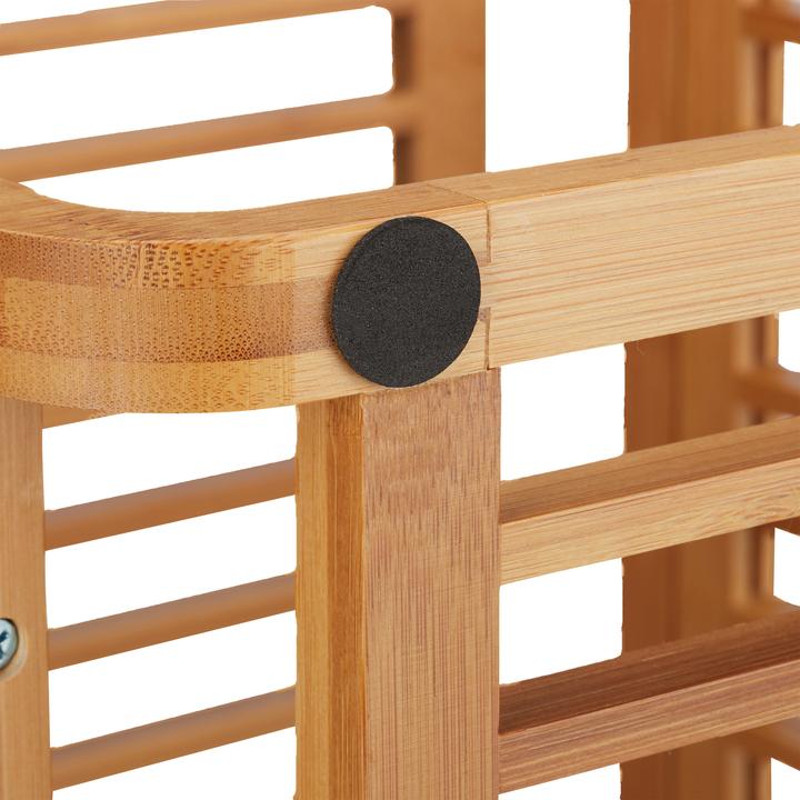 Actual product image Relaxdays Bamboo shelf (33 x 33 x 96 cm)