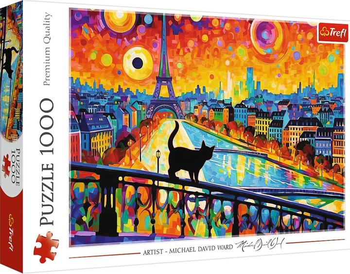 Produktbild Trefl Puzzle 1000 - Katze in Paris (1000 Teile)