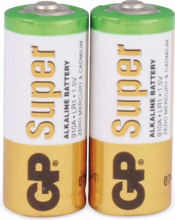 Productafbeelding GP Batteries Super Alkalisch (2 Pcs., LR1, 885 mAh)