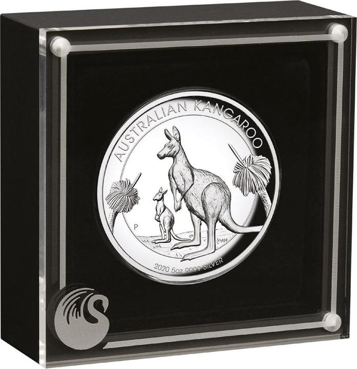 Actual product image The Perth Mint Silber 5 oz Känguru PP High Relief - 2020 (1.00, 2020)