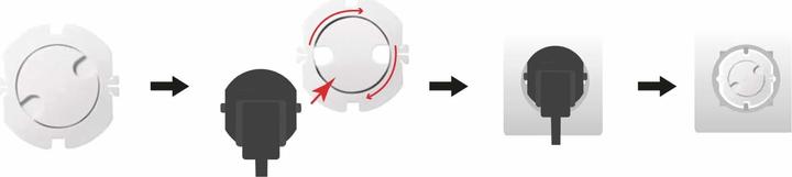 Actual product image LogiLink Socket protector with automatic closure