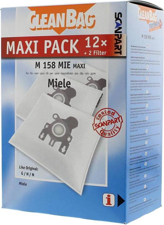 Actual product image Scanpart Maxipack compatible with Miele type G/N 2687426158 Vacuum cleaner bags (15 x)