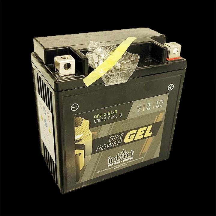 Produktbild Intact GEL12-9L-B Bike-Power GEL 9Ah Motorradbatterie (DIN 50915) YB9L-B (12 V, 9 Ah, 170 A)