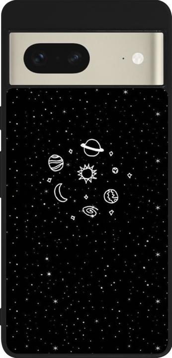 Actual product image PhoneLook Cover Silicone black Space Doodle (Google Pixel 7)