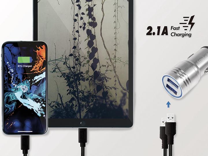 Produktbild LogiLink USB Kfz Ladeadapter