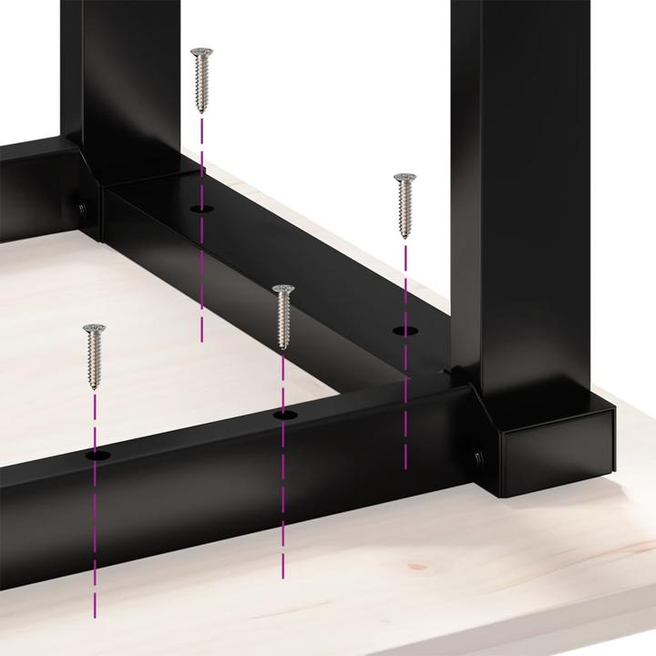 Image du produit VidaXL Pieds de table basse O-Cadres en fonte
