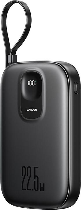 Produktbild Joyroom JR-PBF18 22.5W 10000mAh Powerbank with Built-in Lightning Cable + USB-C Cable 0.25 cm - Blac (10000 mAh, 22.50 W)