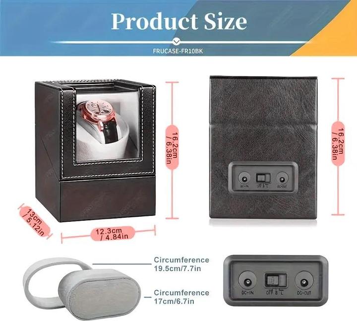 Actual product image Cbx Automatischer Uhrenbeweger für 1 Uhr Braun (1 x)