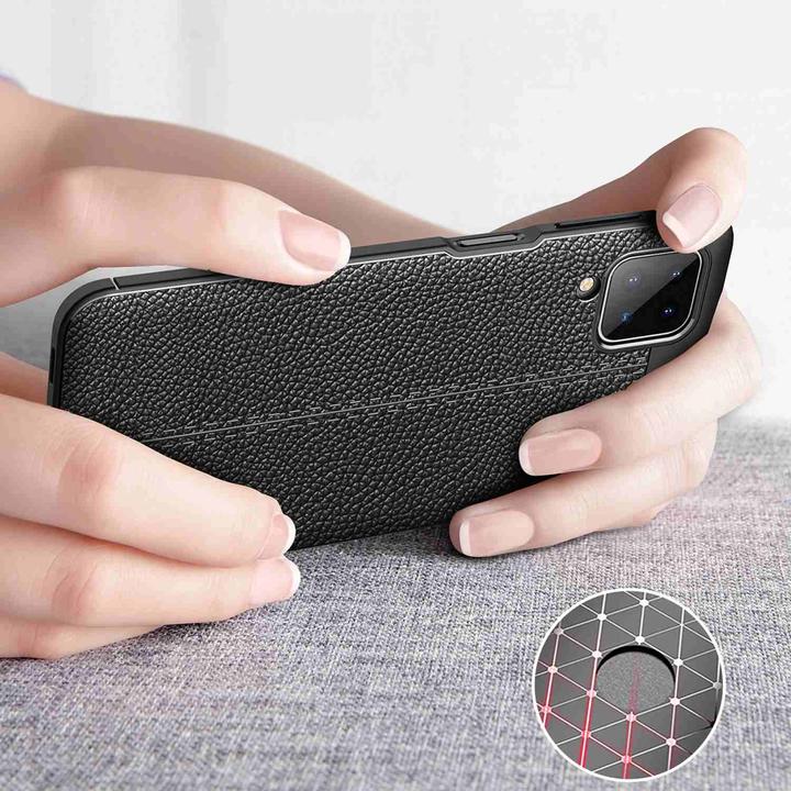 Produktbild Cadorabo TPU Cover Kunstleder Struktur (Samsung Galaxy A12, Samsung Galaxy M12)