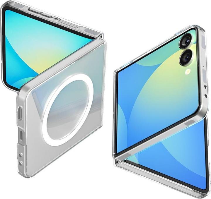 Actual product image Spigen AirSkin Mag MagSafe Case für Samsung Galaxy Z Flip 7 - Klar und Weiss (Samsung Galaxy Z Flip7)