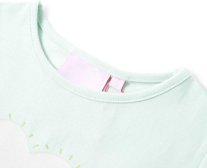 Immagine prodotto VidaXL Maglietta per bambini Verde menta chiaro 128,Materiale: 95 (128)