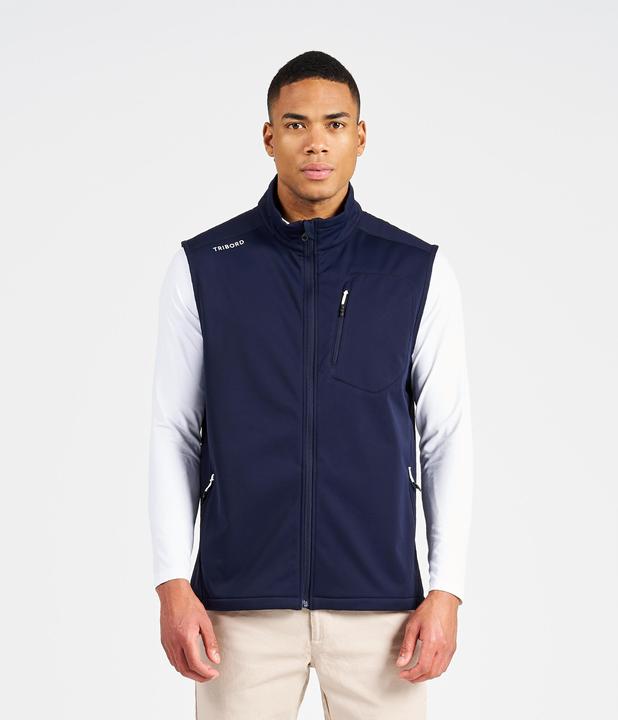 Actual product image Tribord Softshell waistcoat sailing men windproof 900 navy blue (XL)