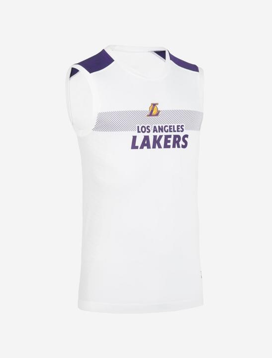 Produktbild Tarmak Damen/Herren Basketball Funktionsshirt NBA Los Angeles Lakers - UT500 weiss (L)