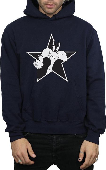 Produktbild Looney Tunes Sylvester Mono Star Kapuzenpullover (S)