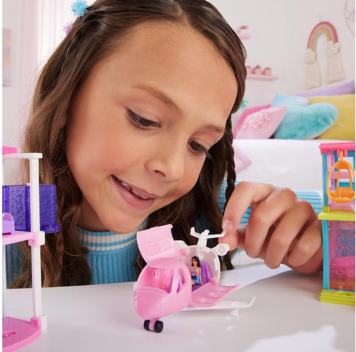 Image du produit Barbie Mini BarbieLand Avion de rêve avec poupée