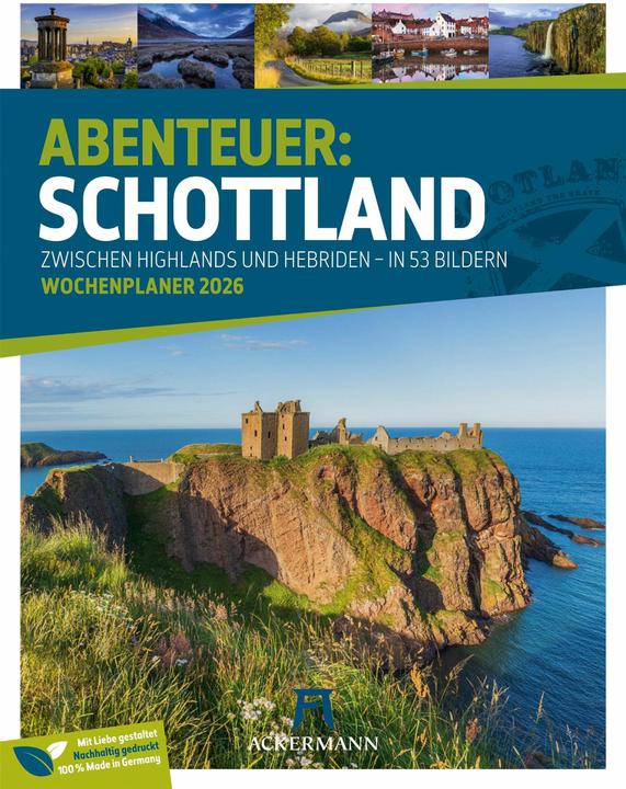 Produktbild Schottland - Zwischen Highlands und Hebriden - Wochenplaner Kalender 2026 (25 x 33 cm, Harter Einband, Deutsch)