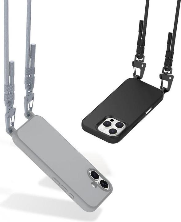 Actual product image Tech-Protect MagNecklace MagSafe Case with Lanyard for iPhone 16 Pro Max - Gray (Apple iPhone 16 Pro Max)