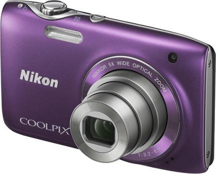 Nikon Coolpix S3100, 14MP, 5x zoom, HD movies, purple (1/2,3'')
