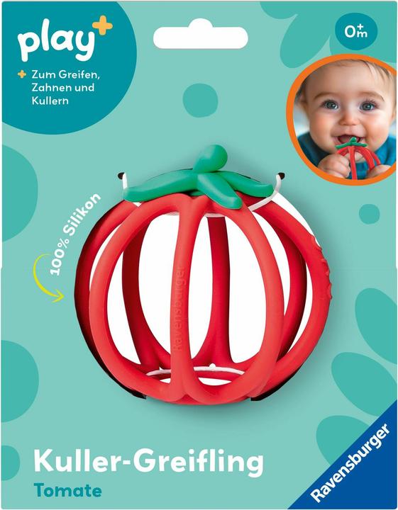 Image du produit Ravensburger Jouet à billes Play+ : Tomate - Aide à la dentition, jouet en silicone pour bébé de 0 mois et plus