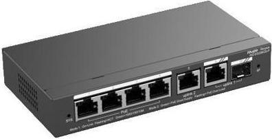 Actual product image Ruijie RG-ES206GS-P - Reyee 6-Port Gigabit Smart Cloud Managed PoE Switch (6 ports)