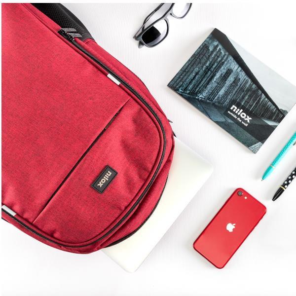 Actual product image Nilox STYLE BACKPACK 15.6" NXBK042 RED