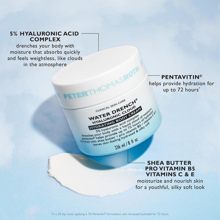 Image du produit Peter Thomas Roth Crème hydratante pour le corps Water Drench® Hyaluronic Cloud 236 ml (Crème pour le corps, 236 ml)