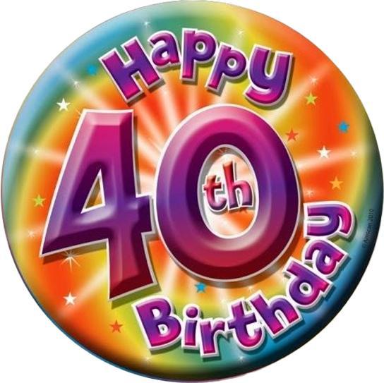 Produktbild Amscan Abzeichen zum 40. Geburtstag