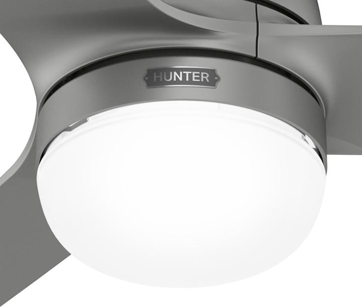 Actual product image Hunter Fans Outdoor Deckenventilator Seawave Silber mit Licht (45.70 dB)