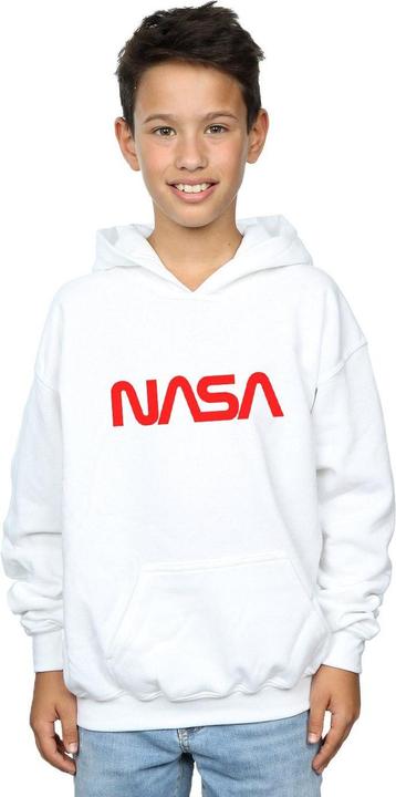 Immagine prodotto Nasa Modern Logo Felpa con Cappuccio Ragazzi (128)